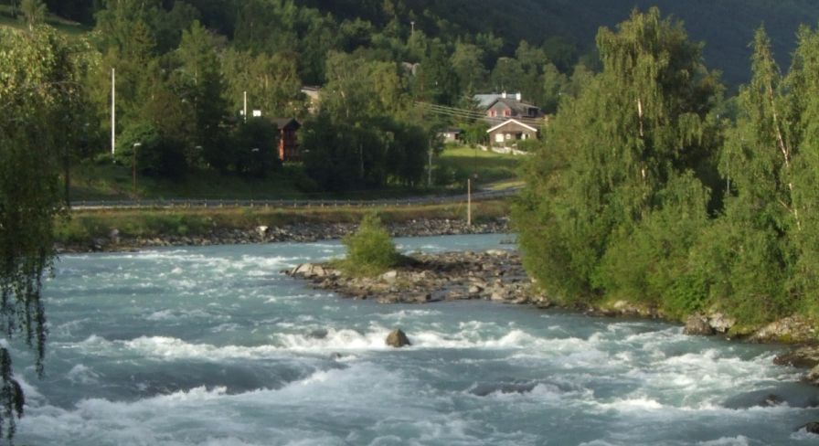 Bovra River at Lom in the Jotunheim region of Norway