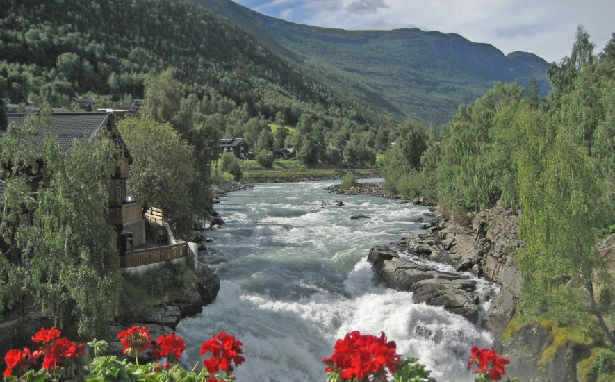 Bovra River at Lom in the Jotunheim region of Norway