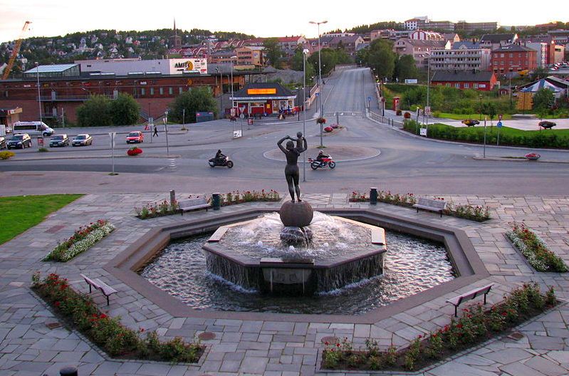 City Centre in Narvik in Arctic Norway