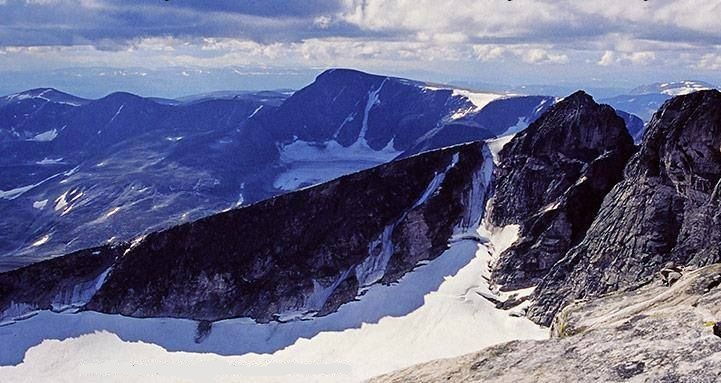 Summit of Snohetta ( 2,286 meters ) - highest summit in Norway outside of the Jotunheimen Range