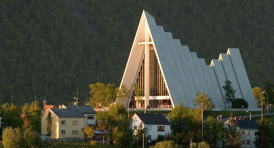 Arctic Cathedral in Tromso in arctic Norway