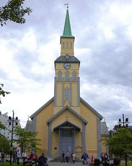 Cathedral in Tromso in arctic Norway