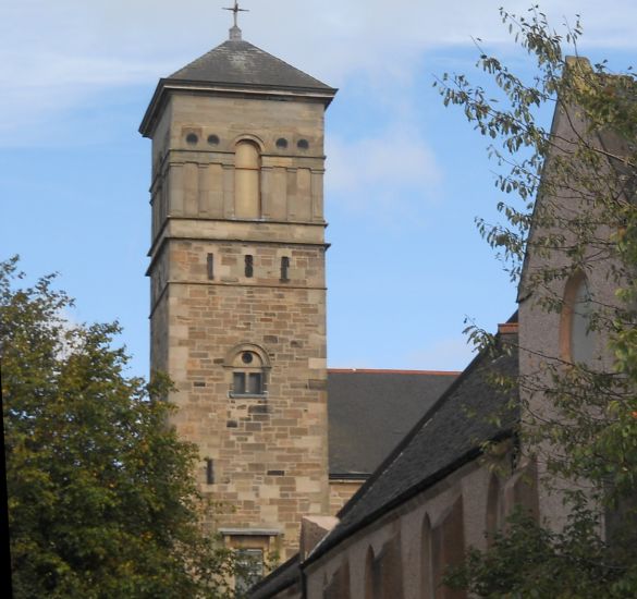The Tower of Flowerhill Church in Airdrie