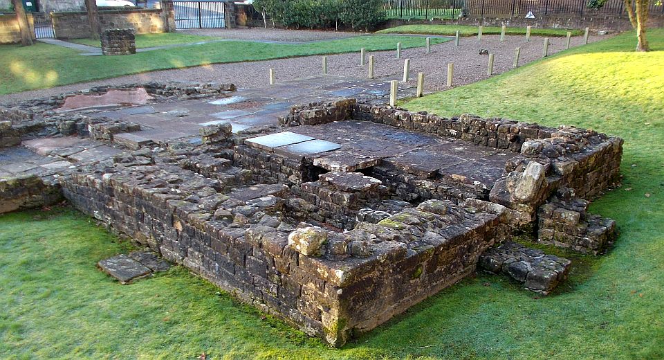 Ruins of Roman Bath House in Bearsden
