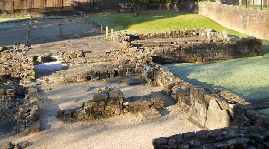 Ruins of Roman Bath House in Bearsden