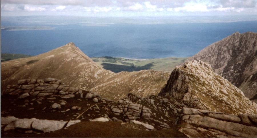 View of Mainland and Sea from the Arran Ridge
