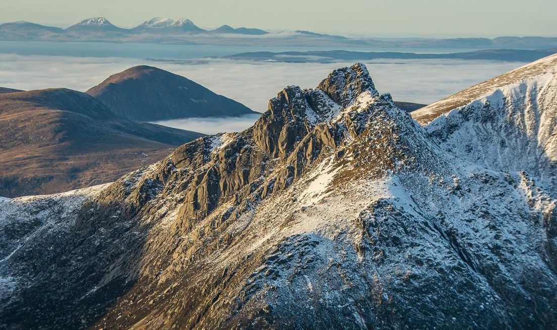 Cir Mhor from Goatfell on the Isle of Arran