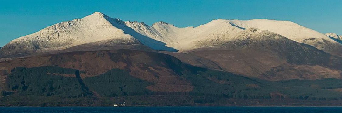 Goatfell and Arran Hills in winter
