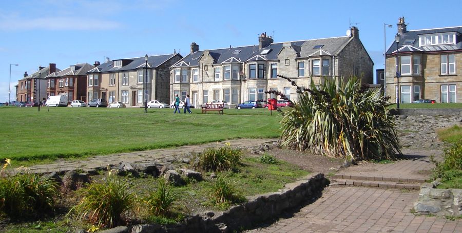 Houses on the seafront at Troon