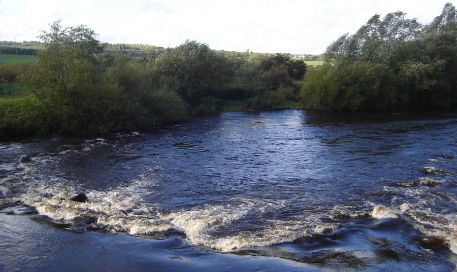 Rapids in River Clyde at Baron's Haugh Nature Reserve
