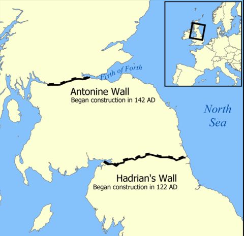 Antonine Wall map - Edge of Empire - Scotland's Roman Frontier