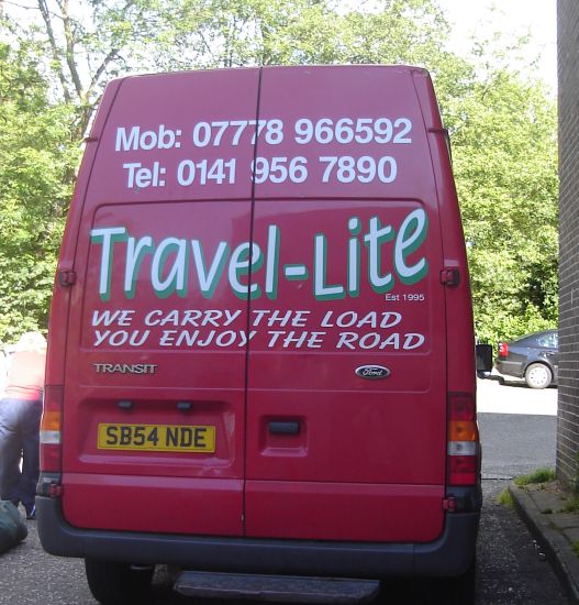 Travel-Lite baggage service for the West Highland Way in Milngavie Town Centre