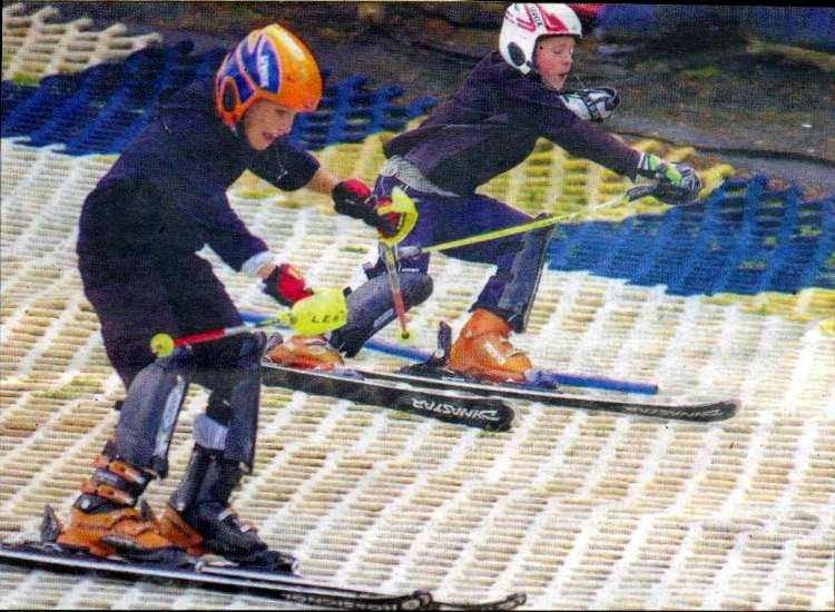 Boy Racers on Dry Ski Slopes of Bearsden Ski Club