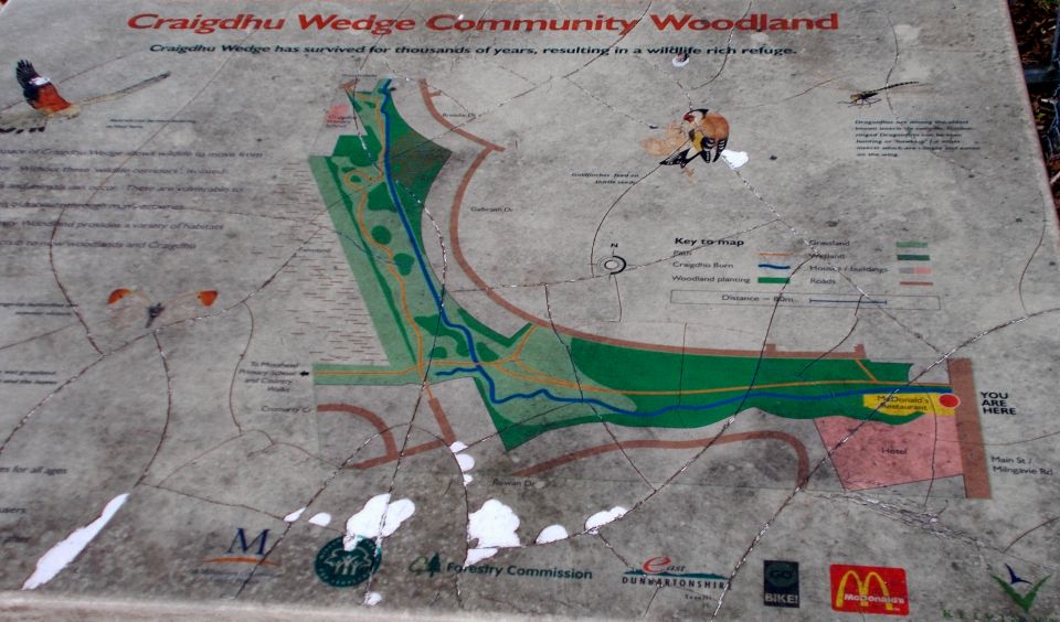 Map of Craigdhu Wedge