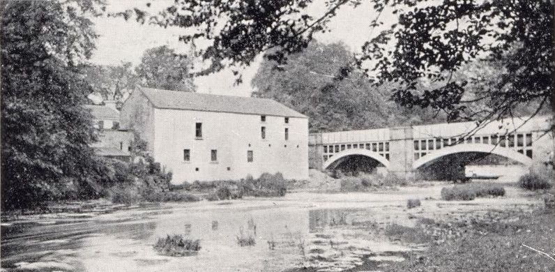 Former Corn Mill on River Kelvin at Garscube Bridge at Killermont in Bearsden