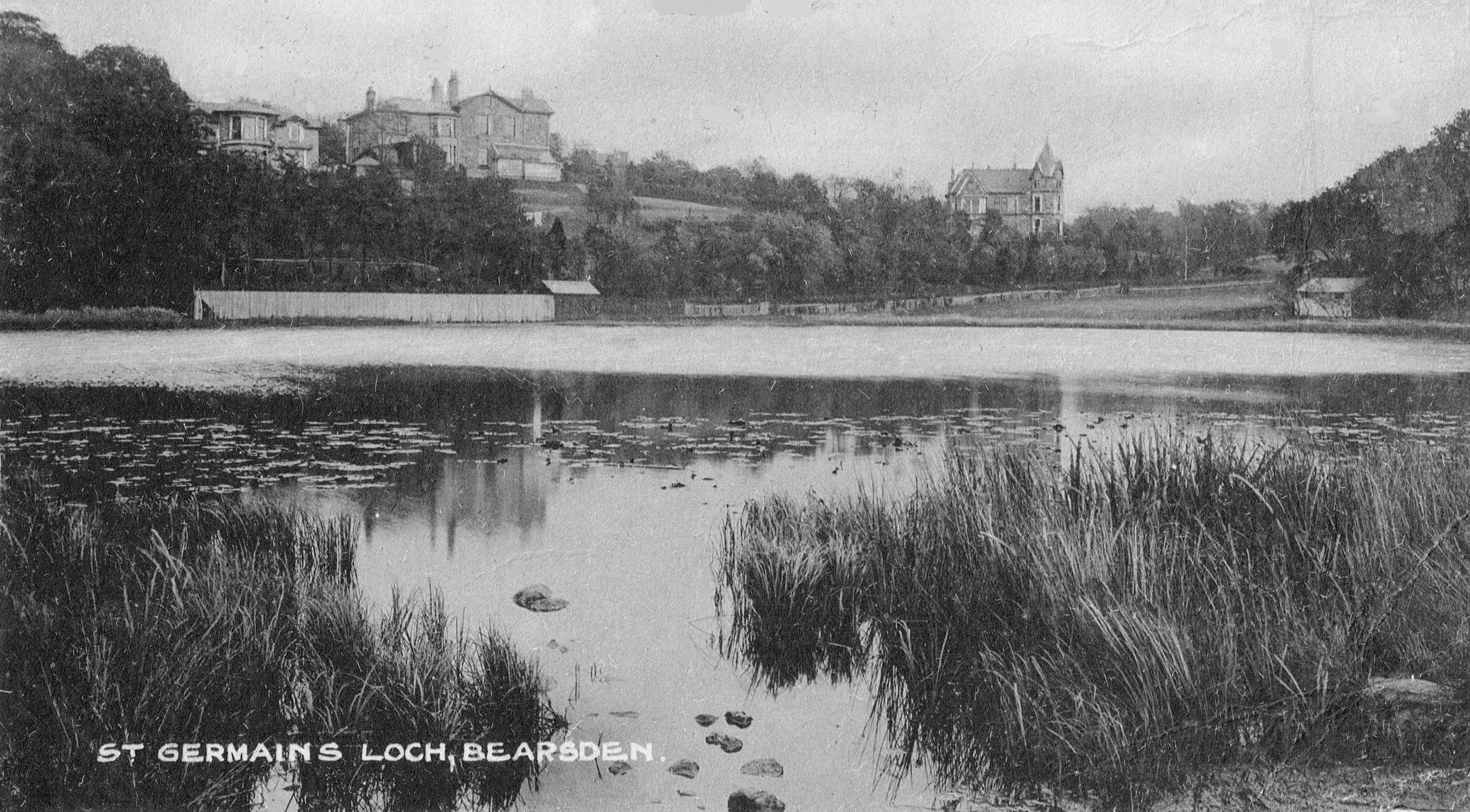 Old Postcard of St.Germain's Loch in Bearsden