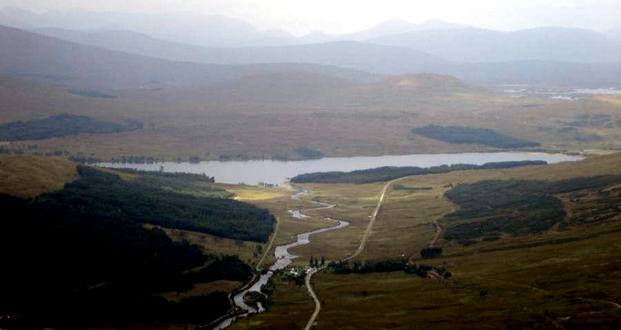 River Orchy and Loch Tulla on descent from Beinn Bhreac-liath