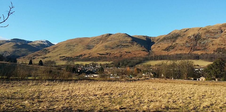 Ben Cleuch and the Ochil Hills above Tillicoultry