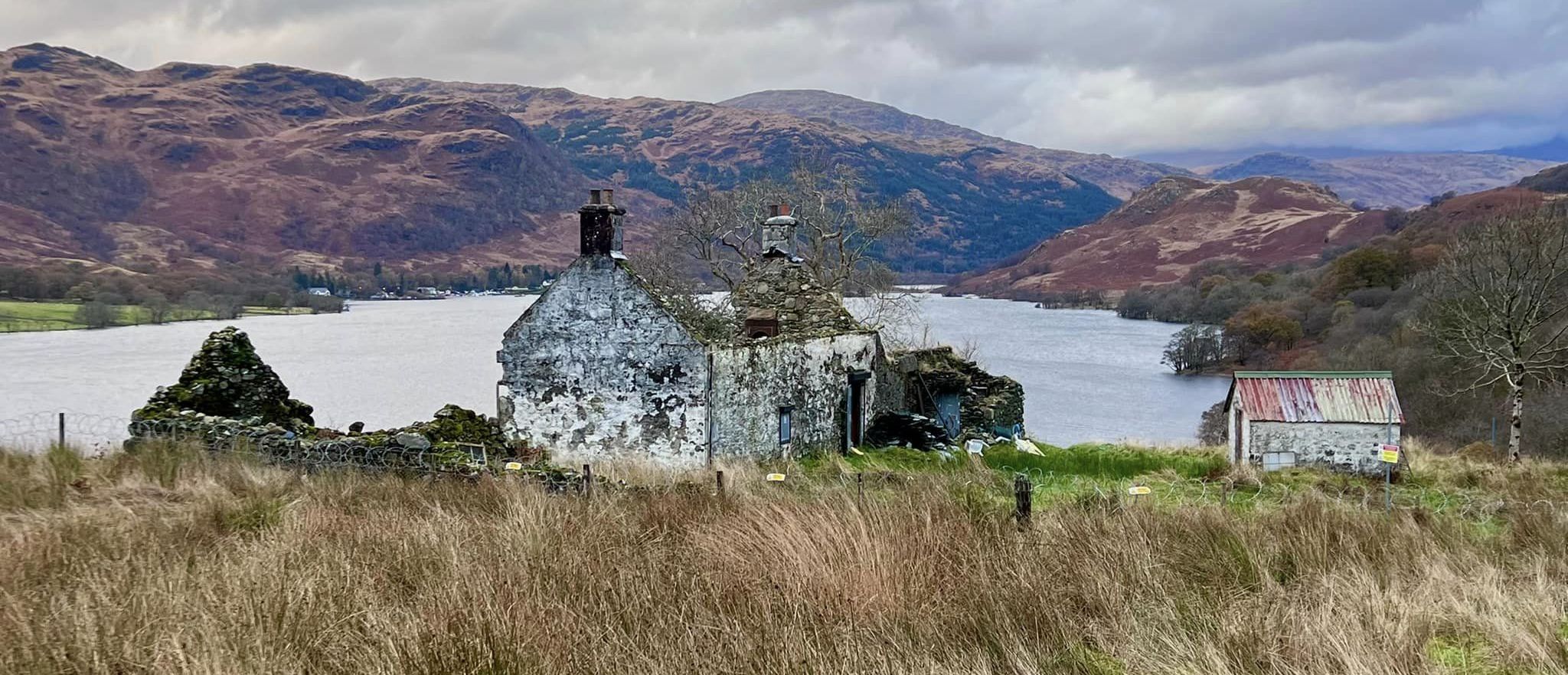 Bothy at Doune on Loch Lomond on route to Beinglas