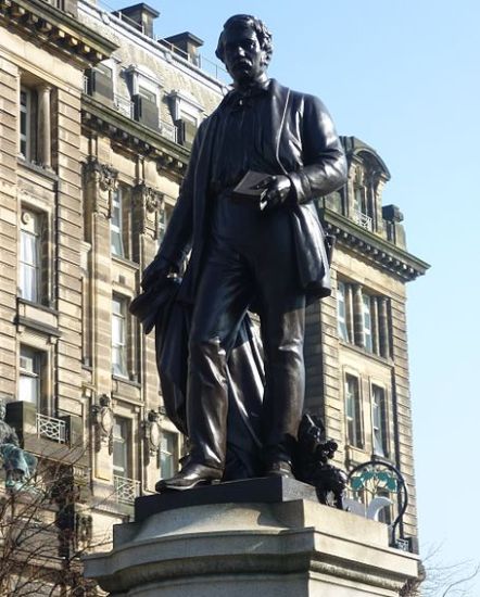 David Livingstone statue in Cathedral Square in Glasgow