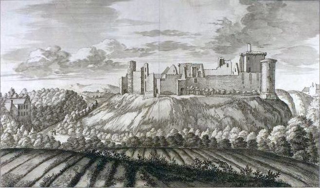 Old picture of Bothwell Castle