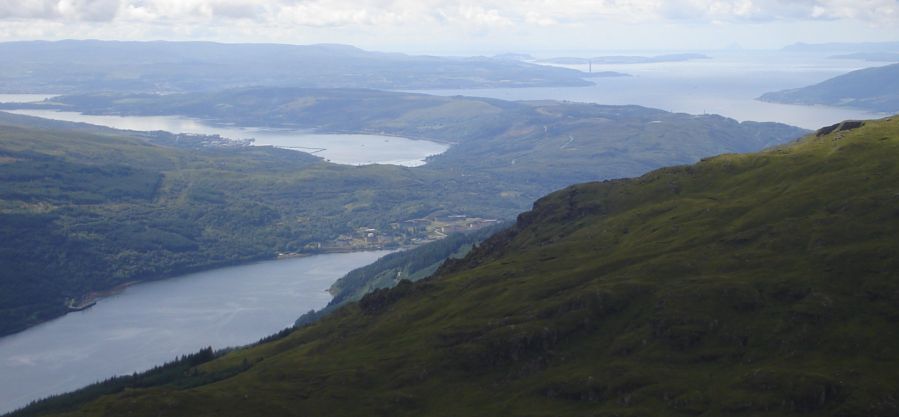 Loch Long, Gareloch and Firth of Forth from The Brack