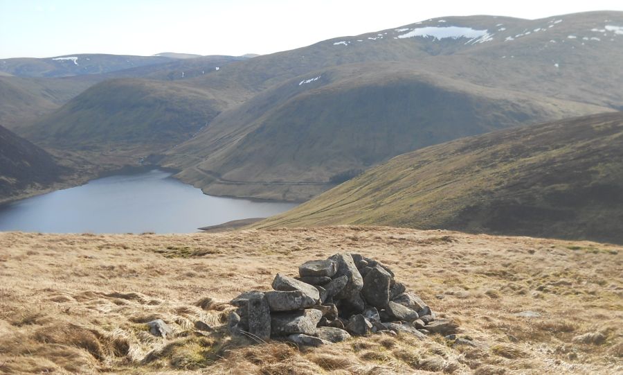 Megget Reservoir from Pykestone Knowe on descent from Little Craig