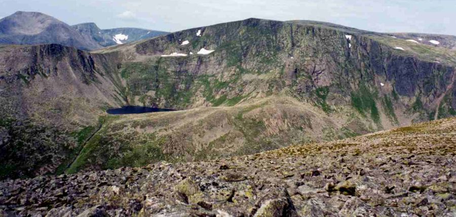 Ben Macdui from Derry Cairngorm in the Cairngorm Mountains of Scotland