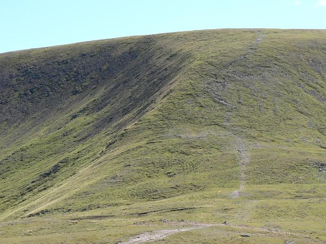 Map and route description for the Munros Glas Maol and Creag Leacach above the Glenshee Ski Centre