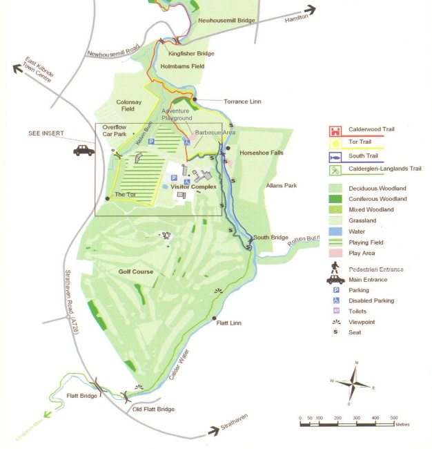 Map of Calderglen Country Park