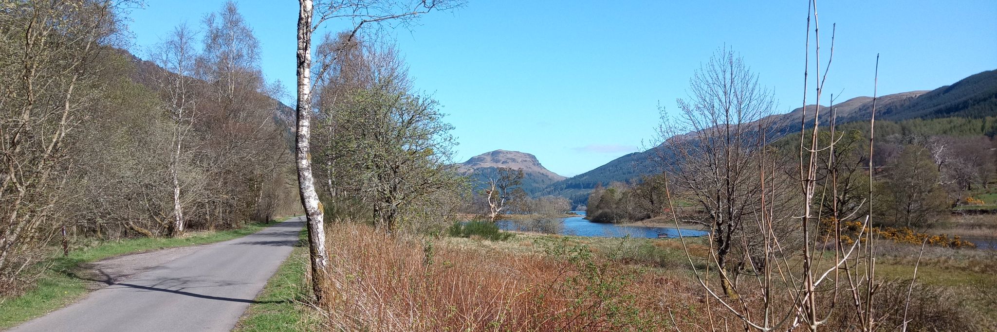 The Rob Roy Way alongside Loch Lubnaig from Callender to Strathyre