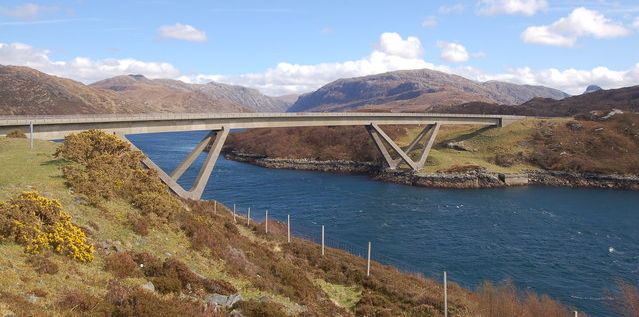 Bridge at Kylesku in NW Scotland