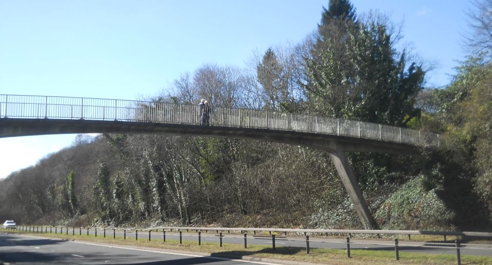 Footbridge over the A82 road