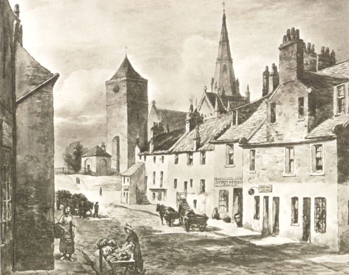 Castle Street in the 1800s in Old Glasgow