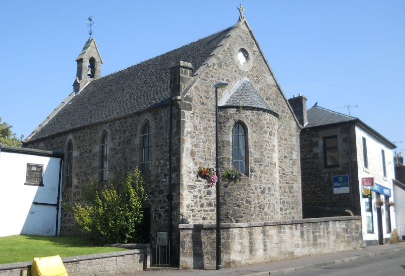 Church in Carmunnock Village adjacent to Cathkin Braes Country Park