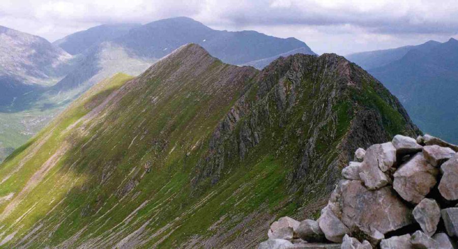 An Gearanach from Stob Coire a' Chairn in the Mamores above Glen Nevis
