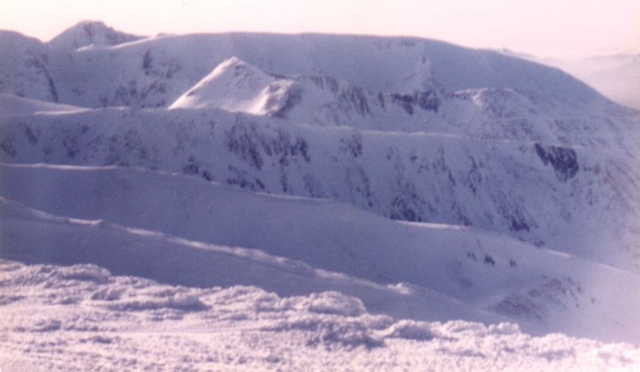 Ben Nevis and the The Grey Corries from Stob Choire Claurigh