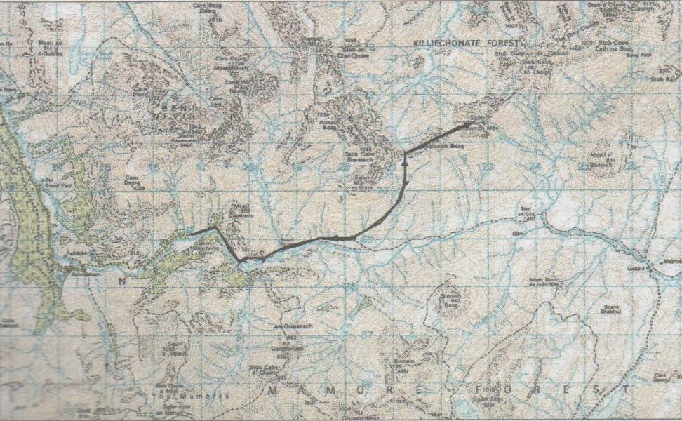 Map of The Grey Corries