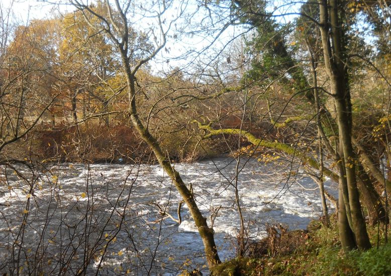 Rapids in the River Clyde