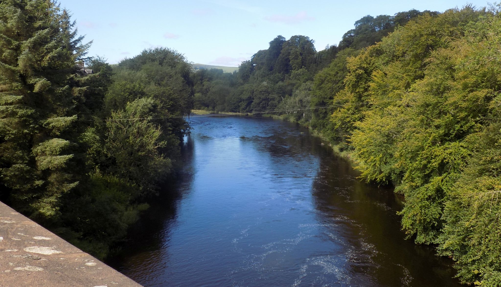 River Clyde from bridge at Kikfieldbank