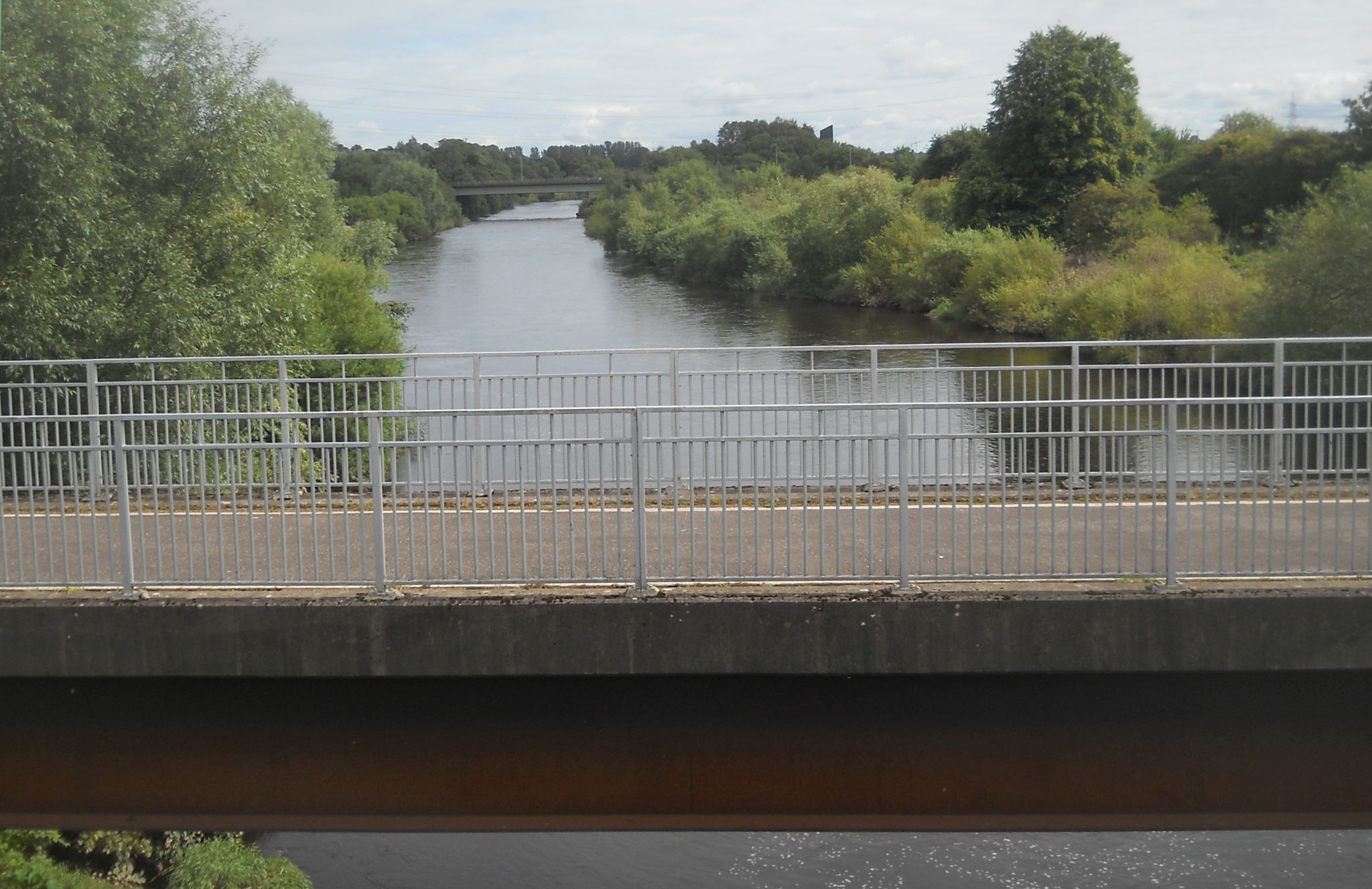 View from Orion Pedestrian Bridge over the River Clyde at Cambuslang