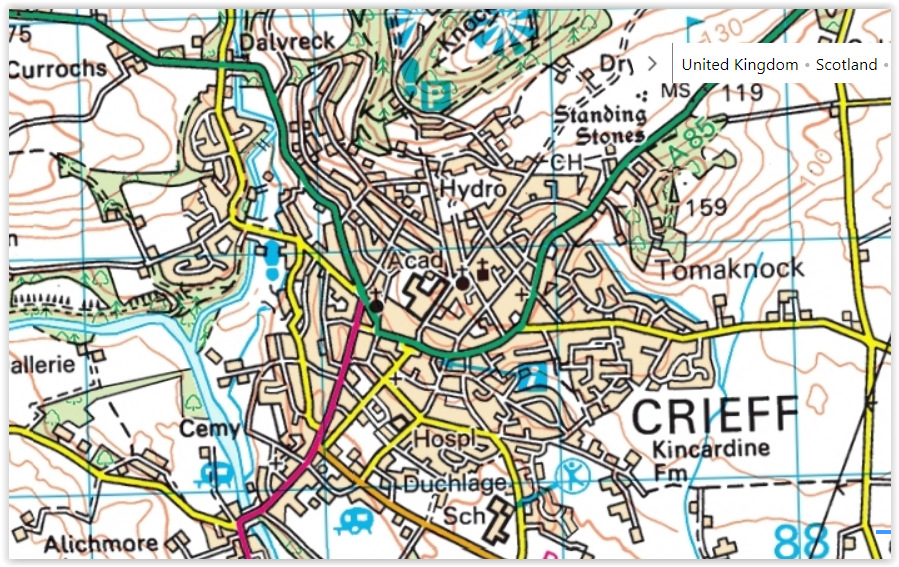 Map of Crieff