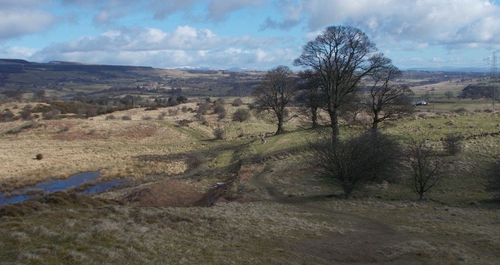 Route of the Antonine Wall over Croy Hill