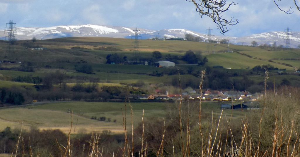 Ochil Hills from route of the Antonine Wall
