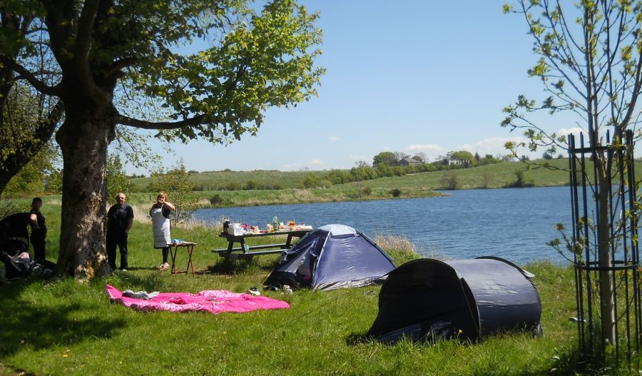 Campers at Ryat Linn Reservoir