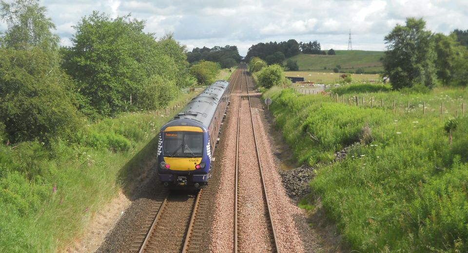 Railway line at Ashfield village