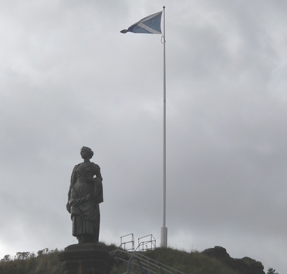 The " Highland Mary " statue on Castle Hill