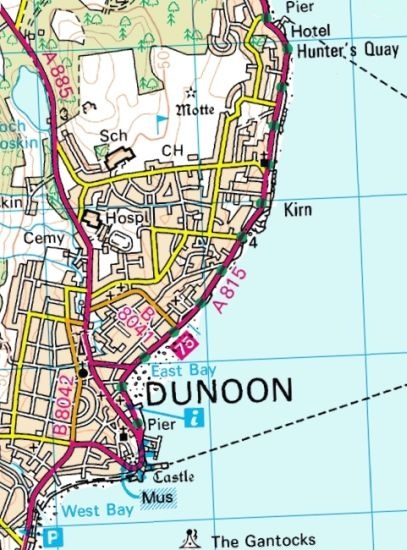 Map of Dunoon