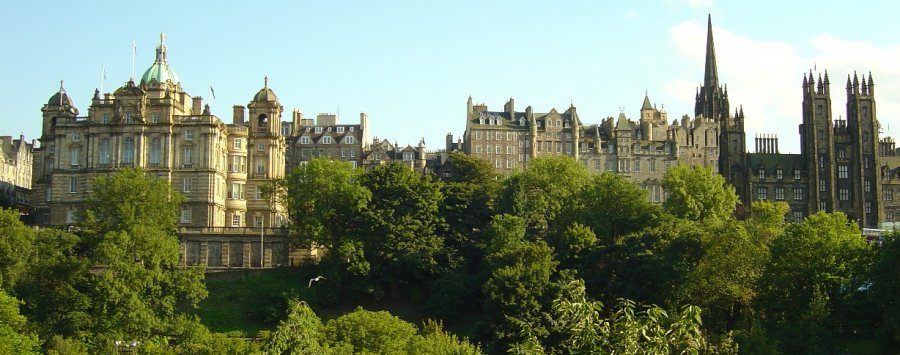 Buildings on the Mound in the City Centre of Edinburgh City Centre