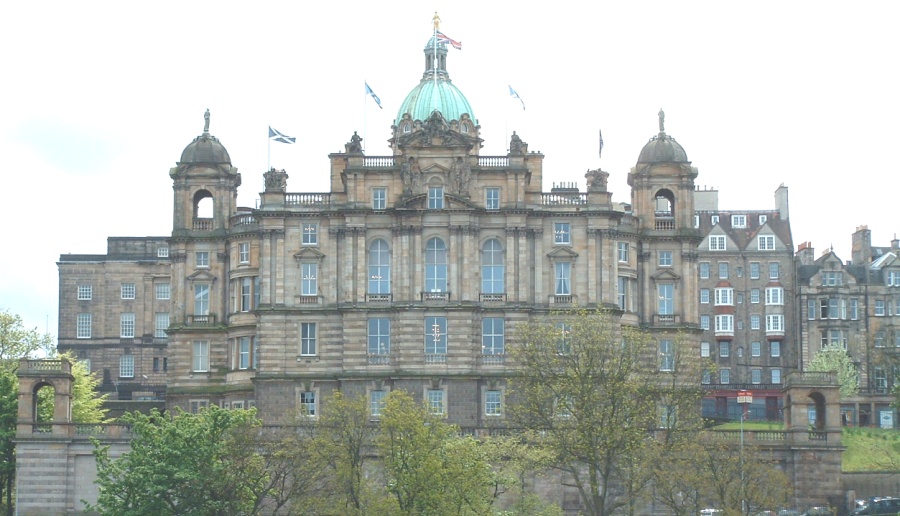 Bank of Scotland HQ on the Mound in Edinburgh